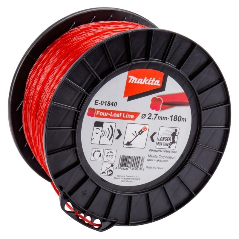 Ovalinės spiralės valas MAKITA 2,7mmx180m Ovalinės spiralės valas MAKITA 2,7mmx180m