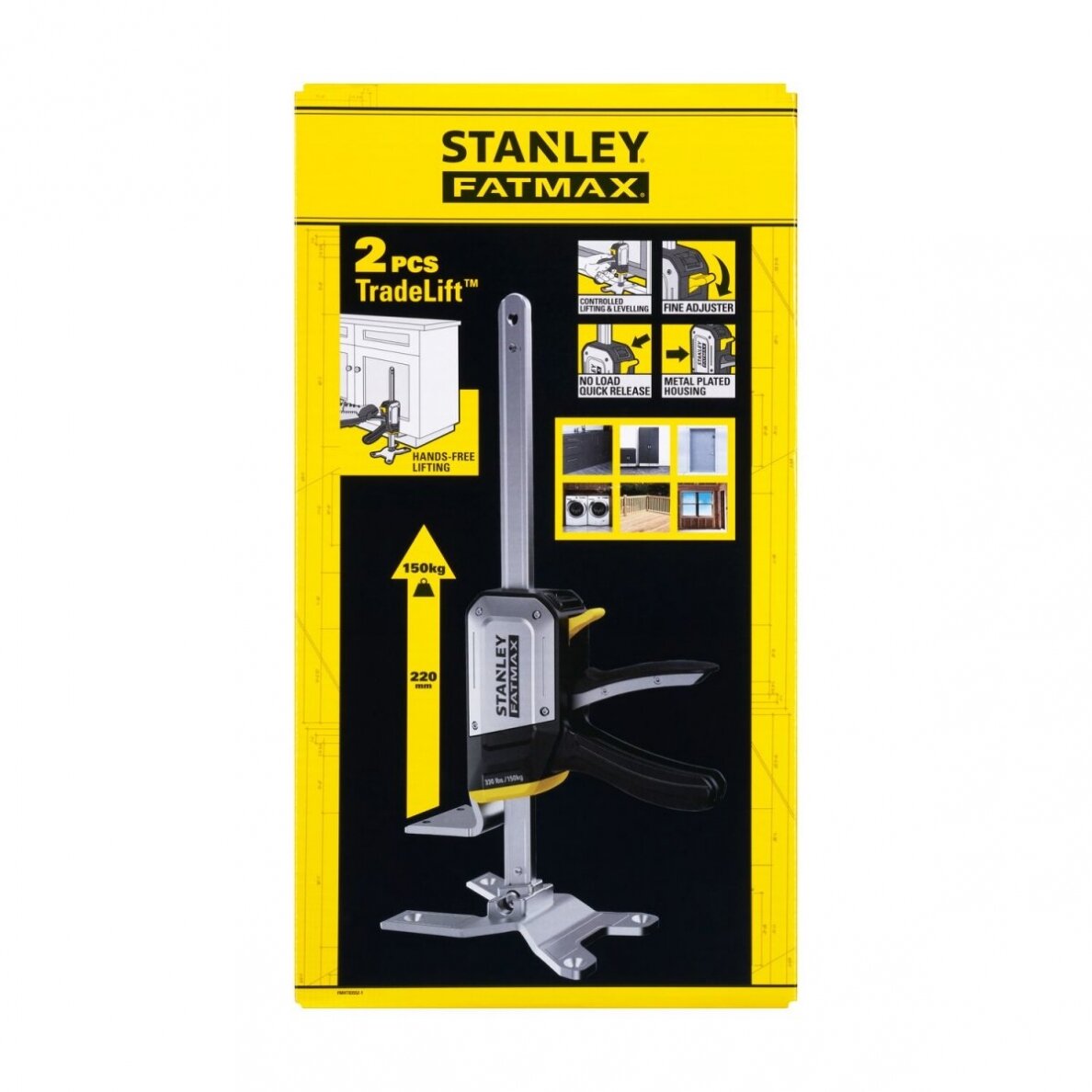 Pakėlėjai STANLEY FATMAX TradeLift, Stanley 2 vnt. 2 Pakėlėjai STANLEY FATMAX TradeLift, Stanley 2 vnt. 2