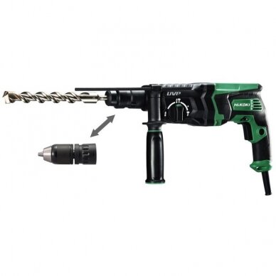 Perforatorius HiKOKI DH28PMY2 su keičiamu griebtuvu 1 Perforatorius HiKOKI DH28PMY2 su keičiamu griebtuvu 1