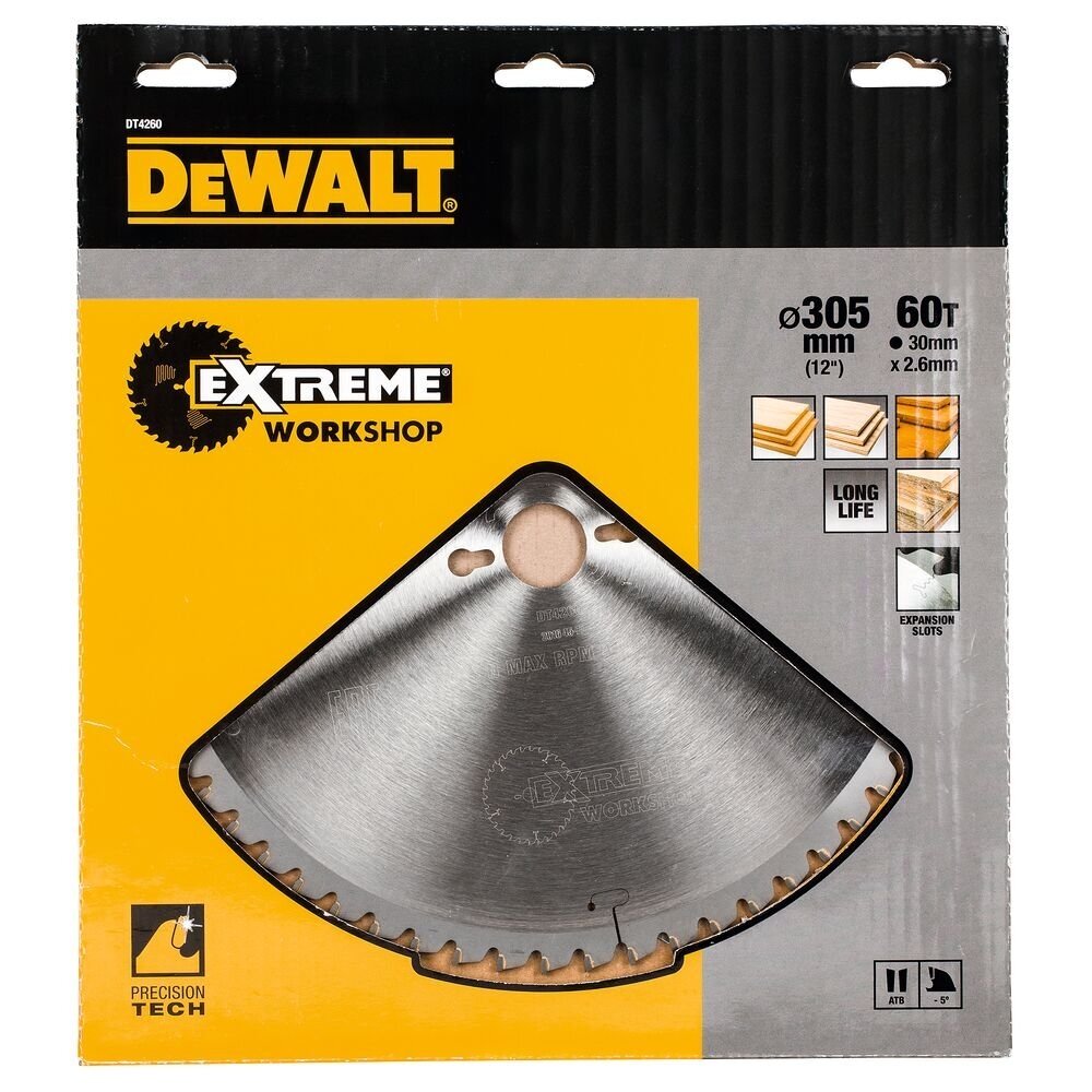 Pjov. diskas medienai DeWalt 305mmx30mm 60T 1 Pjov. diskas medienai DeWalt 305mmx30mm 60T 1