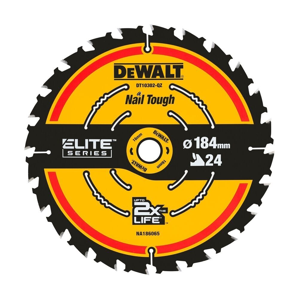 Pjov. diskas medienai DeWalt ELITE CSB 184x16mm 24T 1