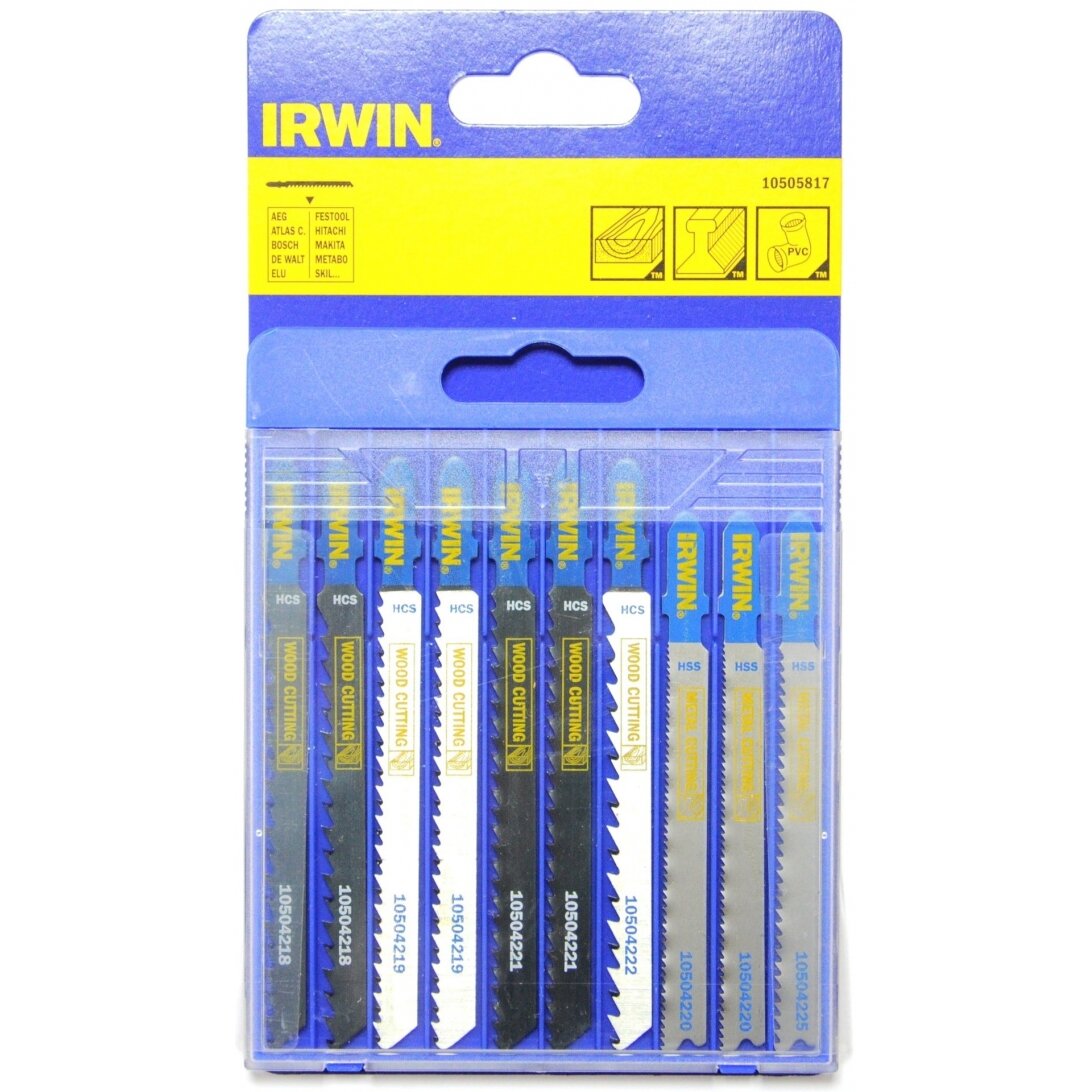 Pjūklelių rinkinys „IRWIN" 10 vnt. Pjūklelių rinkinys „IRWIN" 10 vnt.
