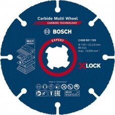 Pjovimo diskas medienai BOSCH Expert Carbide Multi Wheel X-Lock 125mm