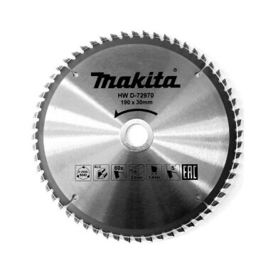 Pjovimo diskas aliuminiui MAKITA 190x30/20x2,2 60T 5°