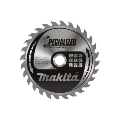 Pjovimo diskas medienai MAKITA 165x20x2,0mm 28T 15°