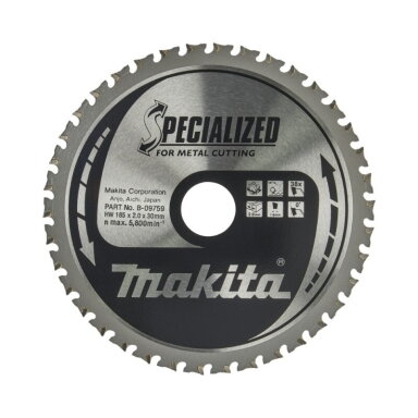 Pjovimo diskas metalui MAKITA 185x30x1,6mm 38T Pjovimo diskas metalui MAKITA 185x30x1,6mm 38T