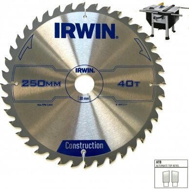 Pjov. diskas 250x30x40T 3 mm ATB Pjov. diskas 250x30x40T 3 mm ATB