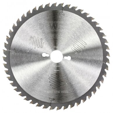 Pjov. diskas medienai DeWalt 260mmx30mm 48T Pjov. diskas medienai DeWalt 260mmx30mm 48T
