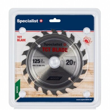 Pjovimo diskas 125x20Tx22 mm Pjovimo diskas 125x20Tx22 mm