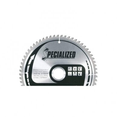 Pjovimo diskas MAKITA 235x30x2,3mm 48T 18° Pjovimo diskas MAKITA 235x30x2,3mm 48T 18°