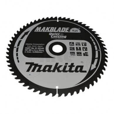 Pjovimo diskas MAKITA 305x2,3x30mm 60T 5° Pjovimo diskas MAKITA 305x2,3x30mm 60T 5°