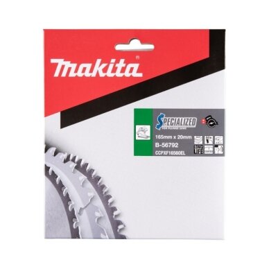 Pjovimo diskas MAKITA MDF ir laminatui 165x20x2,0 60T MDF 2