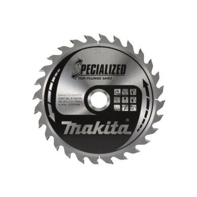 Pjovimo diskas medienai MAKITA 165x20x2,0mm 28T 15° Pjovimo diskas medienai MAKITA 165x20x2,0mm 28T 15°