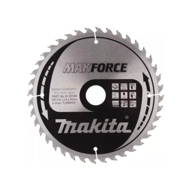 Pjovimo diskas medienai MAKITA 210x30x2,4mm 40T 20° Pjovimo diskas medienai MAKITA 210x30x2,4mm 40T 20°