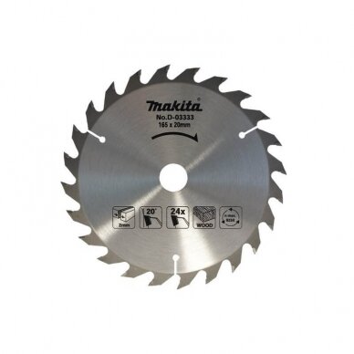 Pjovimo diskas medžiui 165x20x24T MAKITA Pjovimo diskas medžiui 165x20x24T MAKITA