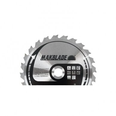Pjovimo diskas medžiui 190x20x2,2mm 24T Standart MAKITA Pjovimo diskas medžiui 190x20x2,2mm 24T Standart MAKITA
