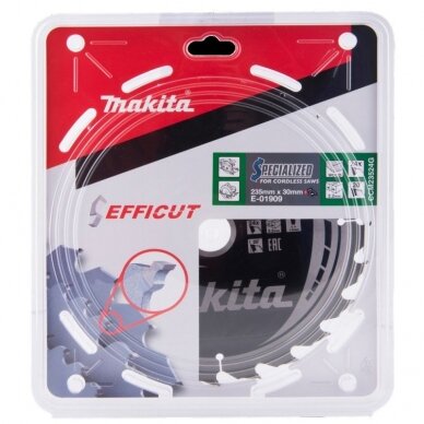 Pjovimo diskas medžiui MAKITA HM 235x30x2,3mm 24T 1 Pjovimo diskas medžiui MAKITA HM 235x30x2,3mm 24T 1
