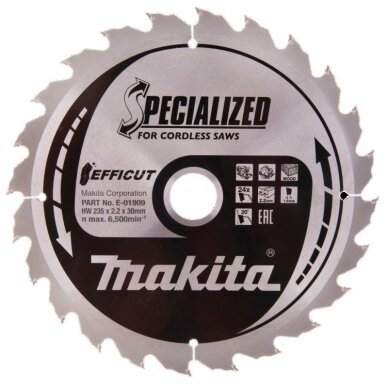 Pjovimo diskas medžiui MAKITA HM 235x30x2,3mm 24T Pjovimo diskas medžiui MAKITA HM 235x30x2,3mm 24T