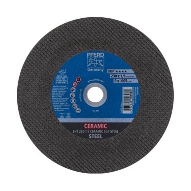 Pjovimo diskas PFERD EHT 230-1,9 Ceramic SGP Steel Pjovimo diskas PFERD EHT 230-1,9 Ceramic SGP Steel