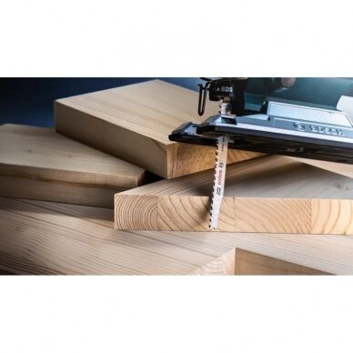 Pjūkleliai BOSCH Expert Wood 2-side clean T 308 B, 5vnt. 5 Pjūkleliai BOSCH Expert Wood 2-side clean T 308 B, 5vnt. 5