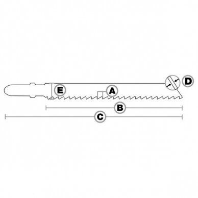 Pjūklelis BI-METAL 3141F, 2 vnt. 4 Pjūklelis BI-METAL 3141F, 2 vnt. 4