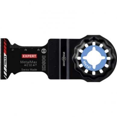 Pjūklelis įgilinamajam pjovimui BOSCH Expert MetalMax AIZ AIT 32mm Pjūklelis įgilinamajam pjovimui BOSCH Expert MetalMax AIZ AIT 32mm