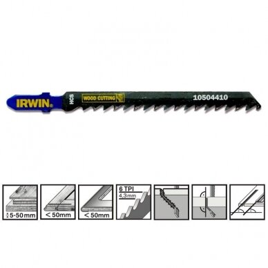 Pjūklelis medžiui 100 mm „IRWIN" T144DP Pjūklelis medžiui 100 mm „IRWIN" T144DP