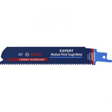 Pjūklo geležtė BOSCH Expert Thick Tough Metal S955HHM 150mm Pjūklo geležtė BOSCH Expert Thick Tough Metal S955HHM 150mm