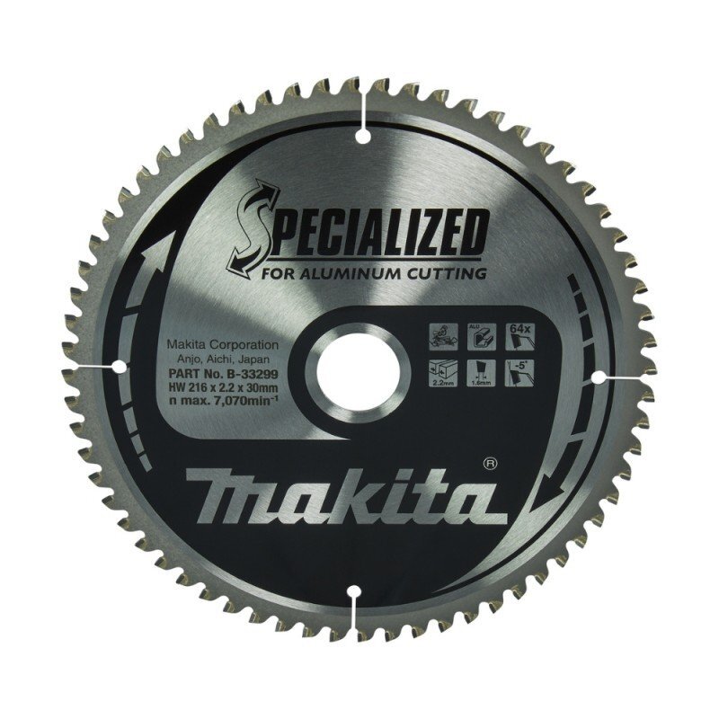 Pjovimo diskas aliuminiui MAKITA 216x2,2x30mm Pjovimo diskas aliuminiui MAKITA 216x2,2x30mm