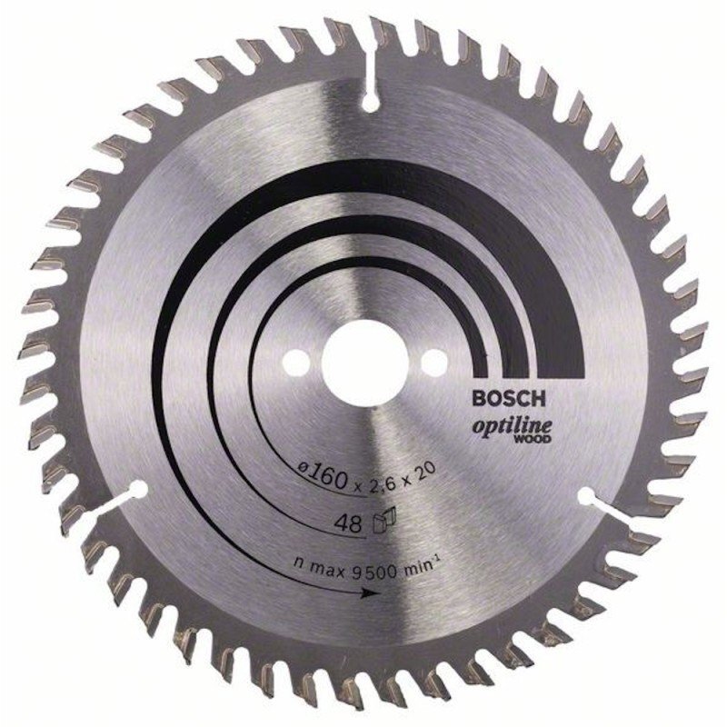 Pjovimo diskas Bosch Optiline Wood Z48 160x30x2,6 Pjovimo diskas Bosch Optiline Wood Z48 160x30x2,6