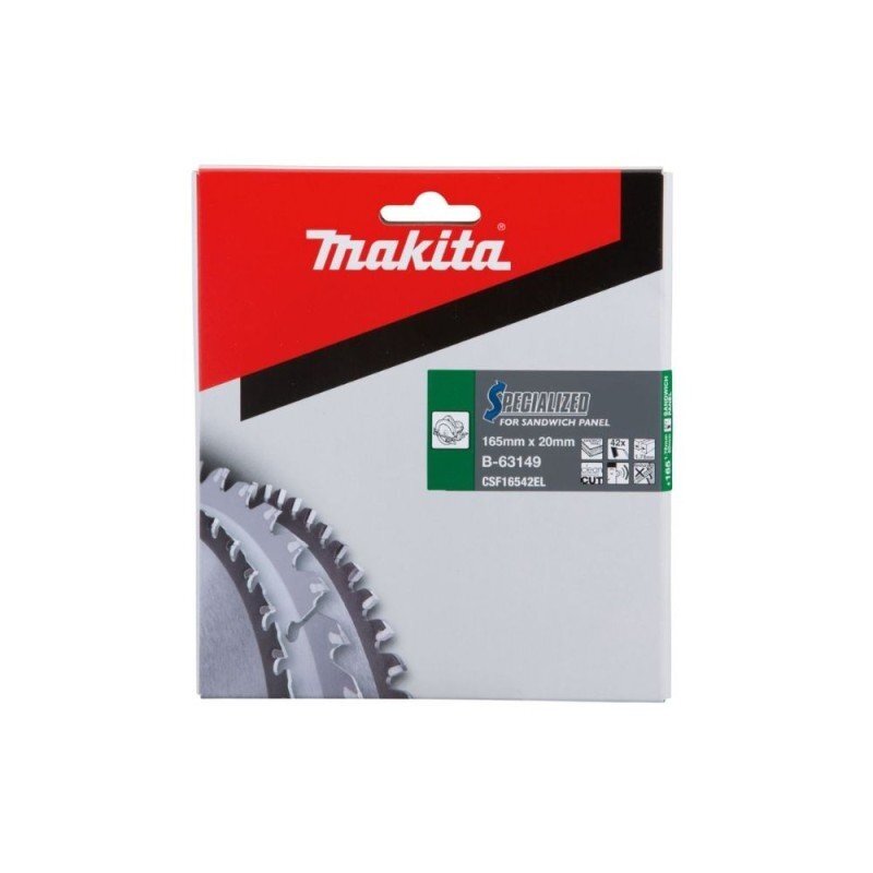Pjovimo diskas laminatui MAKITA 52T 165x20mm 1 Pjovimo diskas laminatui MAKITA 52T 165x20mm 1