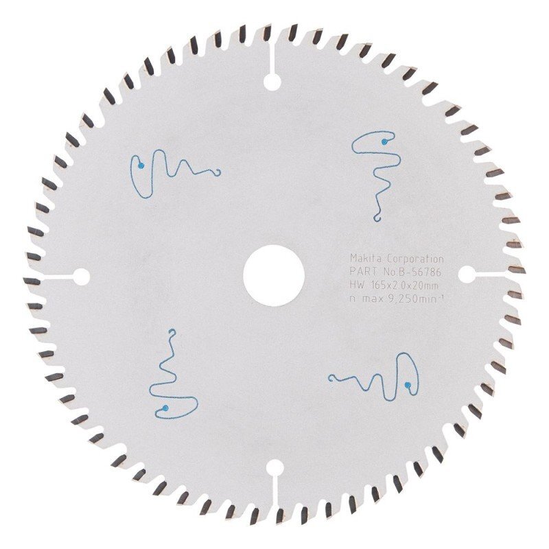 Pjovimo diskas MAKITA 165x2x20mm Z60 5° 1 Pjovimo diskas MAKITA 165x2x20mm Z60 5° 1