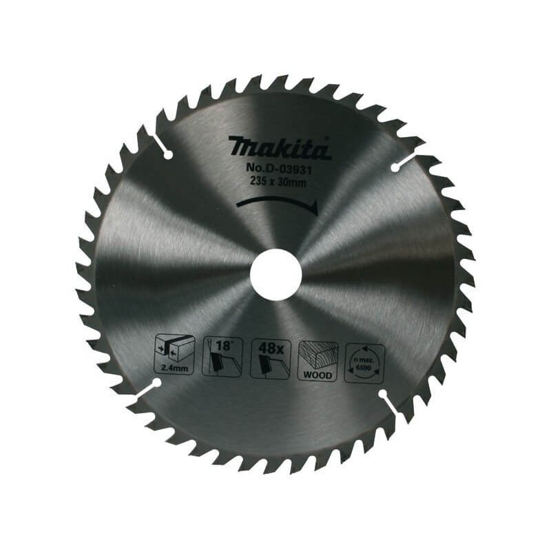 Pjovimo diskas MAKITA 235x30x2,4mm 48T 15° Pjovimo diskas MAKITA 235x30x2,4mm 48T 15°