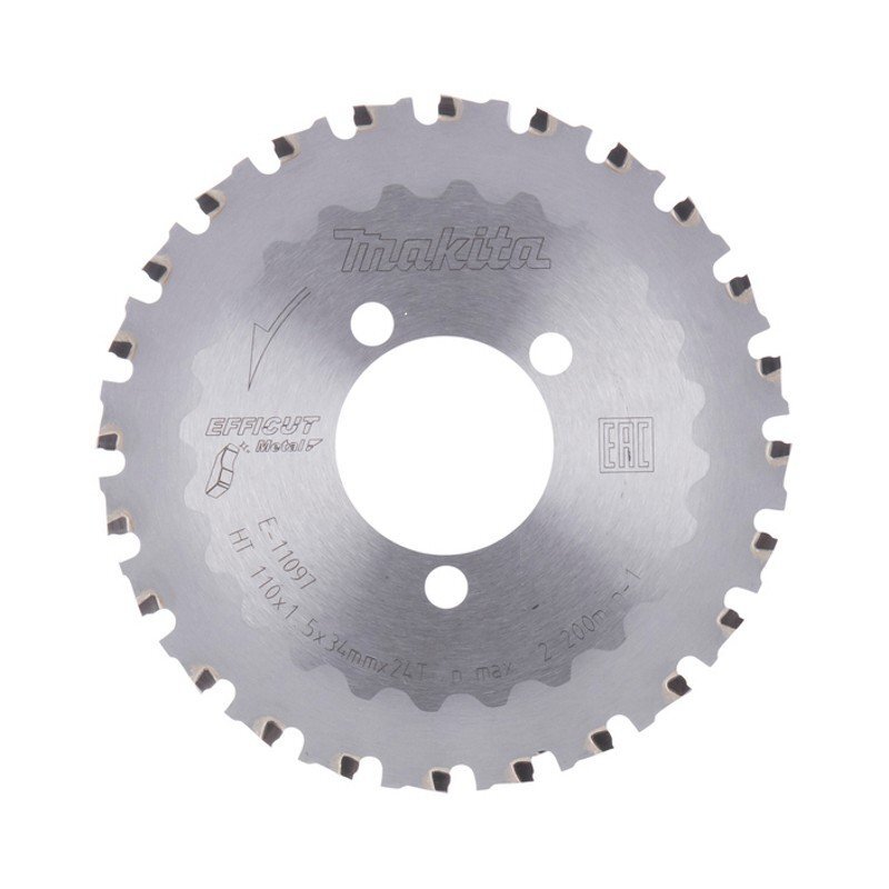 Pjovimo diskas MAKITA Efficut Metal Z-24, 110x34mm Pjovimo diskas MAKITA Efficut Metal Z-24, 110x34mm