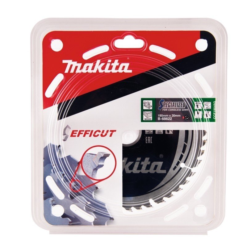 Pjovimo diskas medžiui MAKITA 190x30x1,45mm 45T 1 Pjovimo diskas medžiui MAKITA 190x30x1,45mm 45T 1