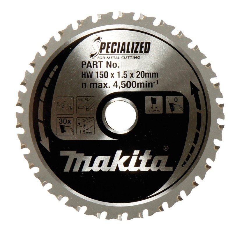 Pjovimo diskas metalui MAKITA 150x20x1,6mm 52T Alu Pjovimo diskas metalui MAKITA 150x20x1,6mm 52T Alu