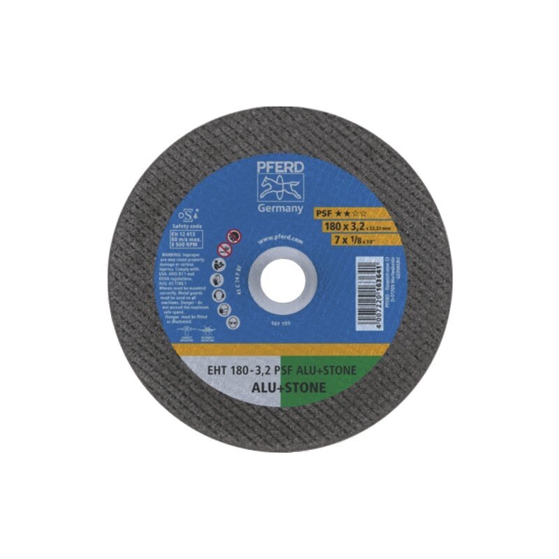 Pjovimo diskas PFERD EHT180-3,2 PSF ALU+STONE Pjovimo diskas PFERD EHT180-3,2 PSF ALU+STONE