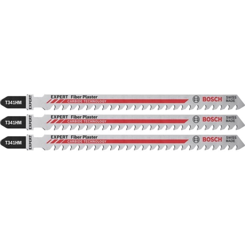 Pjūkleliai BOSCH Expert Fiber Plaster T 341 HM, 3vnt. Pjūkleliai BOSCH Expert Fiber Plaster T 341 HM, 3vnt.