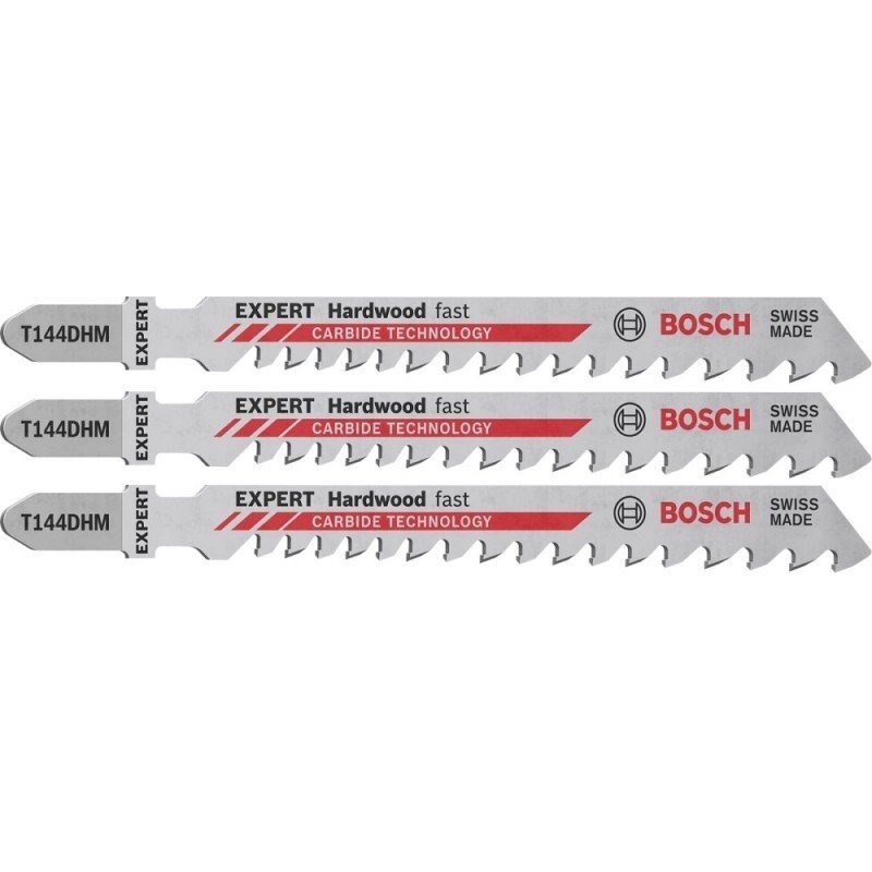 Pjūkleliai BOSCH Expert Hardwood Fast T 144 DHM, 3vnt. Pjūkleliai BOSCH Expert Hardwood Fast T 144 DHM, 3vnt.