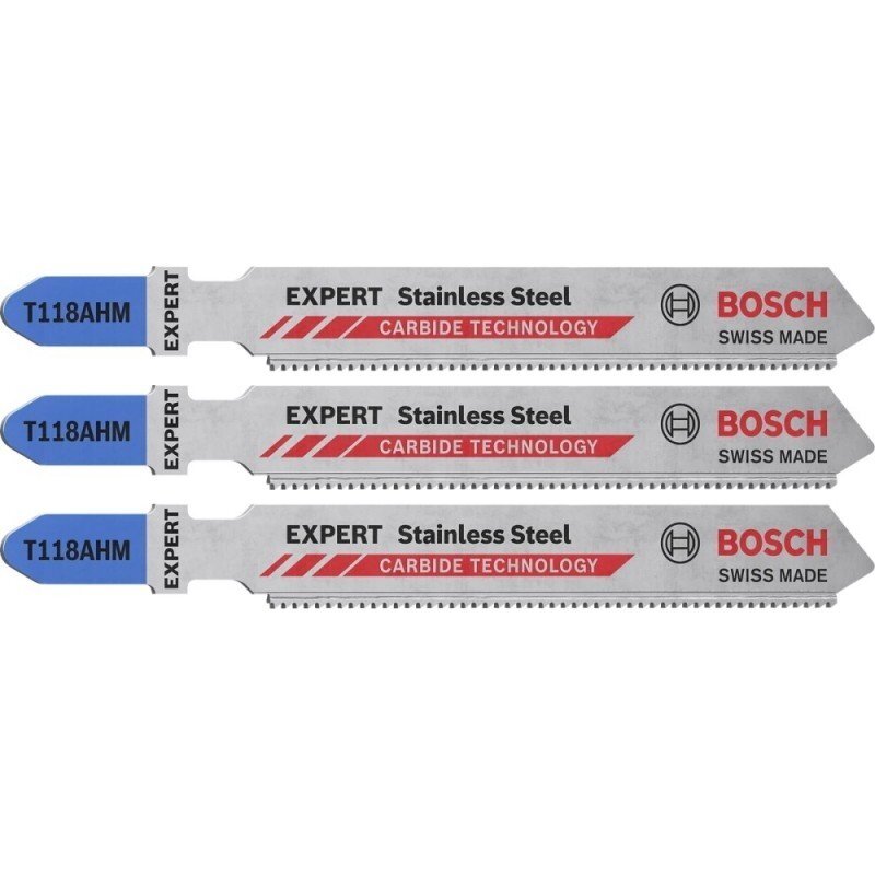 Pjūkleliai BOSCH Expert Stainless Steel T 118 AHM, 3vnt. Pjūkleliai BOSCH Expert Stainless Steel T 118 AHM, 3vnt.