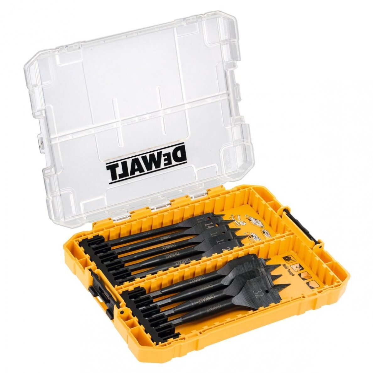Plunksninių grąžtų rinkinys EXTREME, DeWALT, 9 vnt. Plunksninių grąžtų rinkinys EXTREME, DeWALT, 9 vnt.