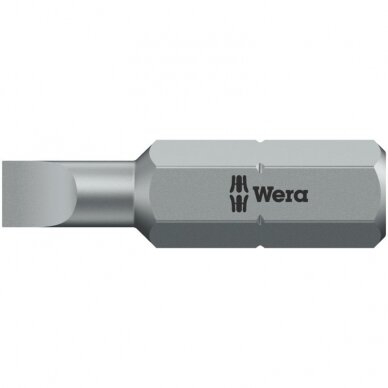 Plokščias atsuktuvo antgalis WERA 800/1 KZ 1,2x8,0x25mm Plokščias atsuktuvo antgalis WERA 800/1 KZ 1,2x8,0x25mm