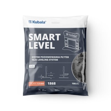 PLYTELIŲ PRITRAUKĖJAS 1,5mm KUBALA 100vnt 1 PLYTELIŲ PRITRAUKĖJAS 1,5mm KUBALA 100vnt 1