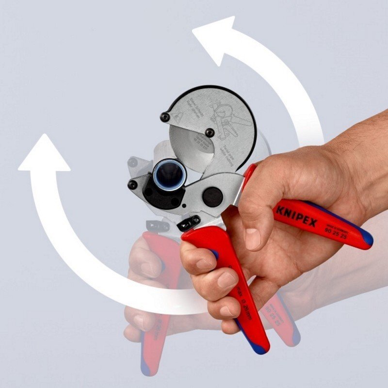 Plastikinių vamzdžių kirpimo replės KNIPEX 9025 5 Plastikinių vamzdžių kirpimo replės KNIPEX 9025 5