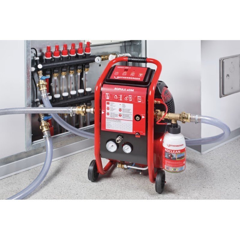 Plovimo kompresorius ROTHENBERGER Roplus eDM Set Roclean 1 Plovimo kompresorius ROTHENBERGER Roplus eDM Set Roclean 1