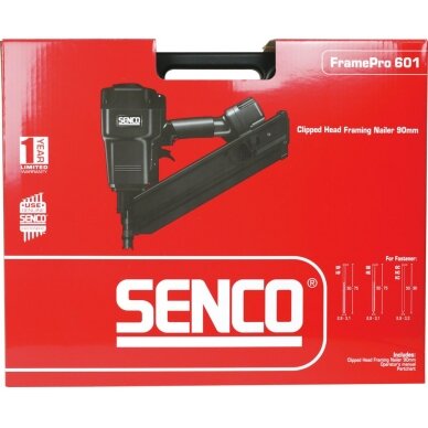 Pneumatinė viniakalė 34°, FramePro 601-GE/HE, SENCO 3 Pneumatinė viniakalė 34°, FramePro 601-GE/HE, SENCO 3