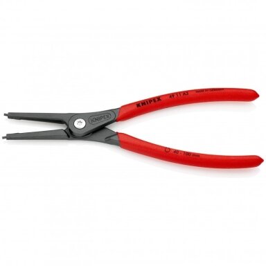 Preciziškos replės išoriniams žiedams KNIPEX 4911A1 40-100 mm