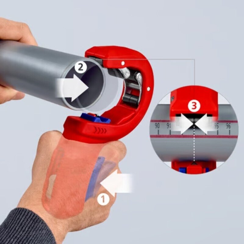 PVC vamzdžių pjaustiklis KNIPEX DPT50 5 PVC vamzdžių pjaustiklis KNIPEX DPT50 5