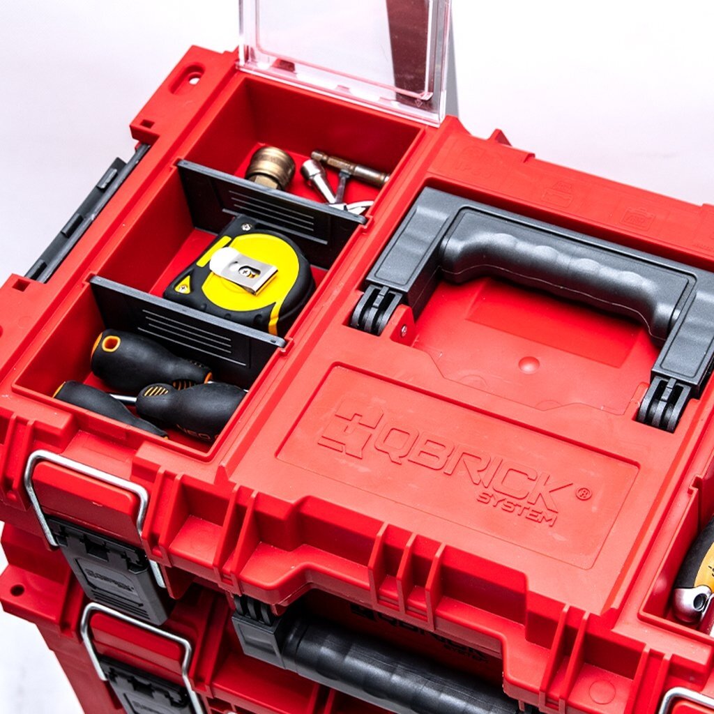 QBRICK PRIME įrankių dėžė 150 PROFI RED 7 QBRICK PRIME įrankių dėžė 150 PROFI RED 7
