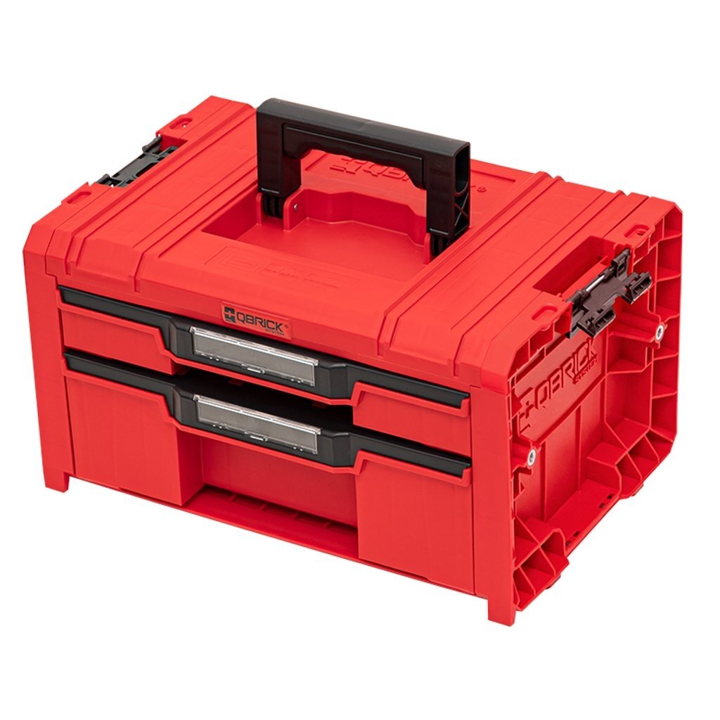 QBRICK PRO įrankių dėžė su 2 stalčiais 2.0 EXPERT RED 1 QBRICK PRO įrankių dėžė su 2 stalčiais 2.0 EXPERT RED 1